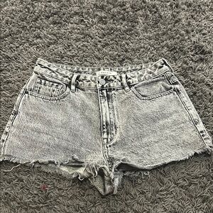 PacSun Gray High Rise Festival Jean Shorts